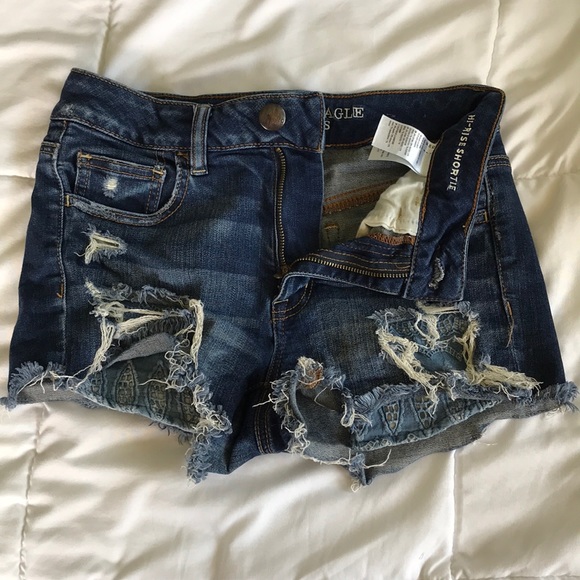 American Eagle Outfitters Pants - American eagle hi-rise shortie size 4 shorts
